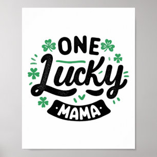 Affiche Lutins Saint Paddy Trèfle Irlandais Bysebyll 