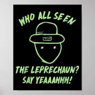 Affiche Lutrin de lutin drôle amateur croquis mème irlanda