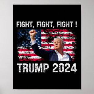 Affiche Lutte 2024 - Élection du président Trump