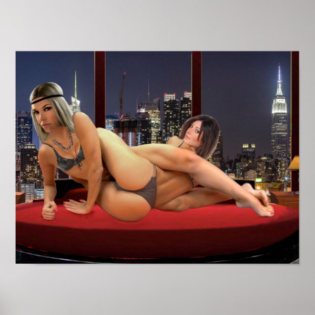 Affiche Lutte au penthouse sexy (Devant)