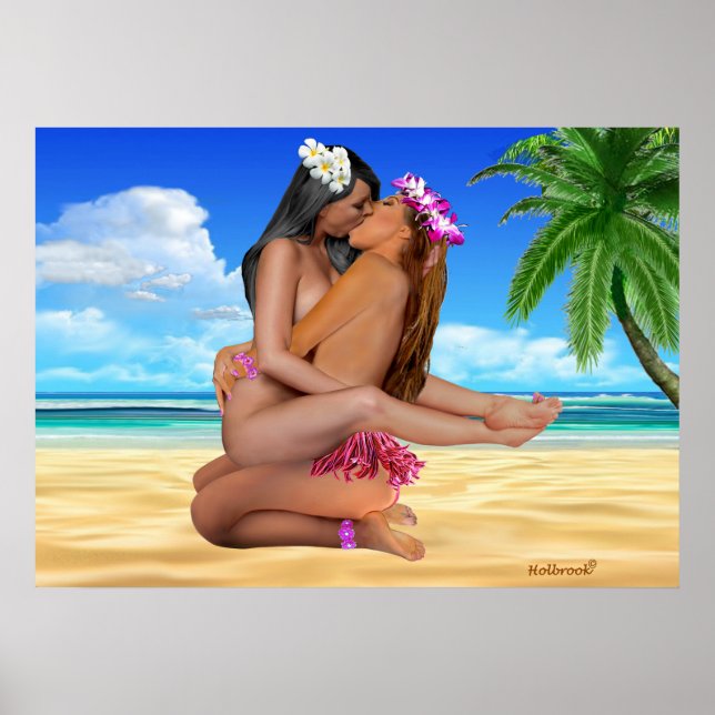 Affiche Lutte avec baiser (Devant)