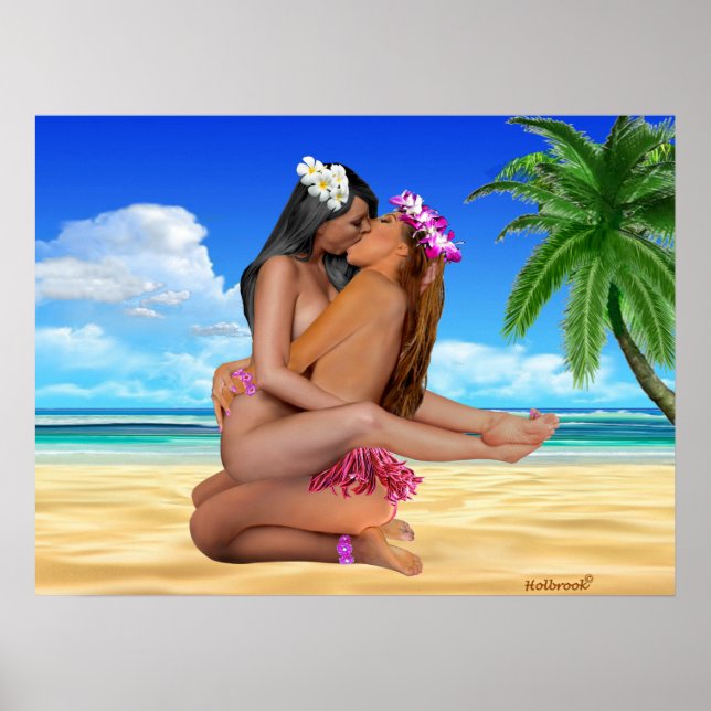 Affiche Lutte avec baiser (Devant)