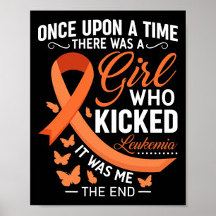 Affiche Lutte contre la leucémie Cancer Ruban