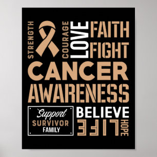 Affiche Lutte contre le cancer chez les enfants Ruban 2