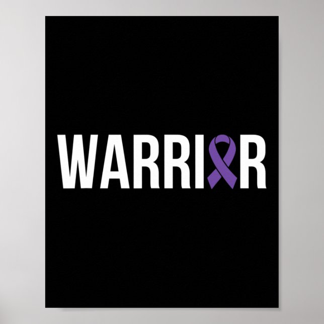 Affiche Lutte contre le cancer du pancréas Ruban du cancer (Devant)