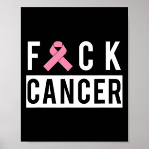 Affiche Lutte contre le cancer du sein Ruban 1
