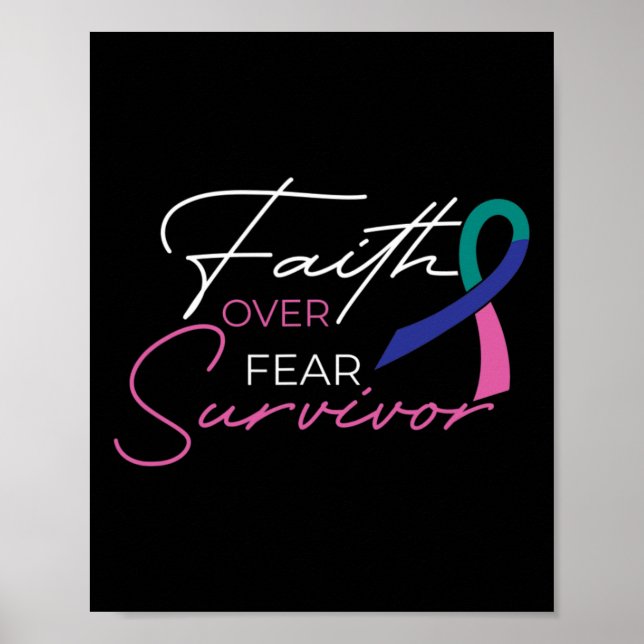 Affiche Lutte contre le cancer Ruban (Devant)