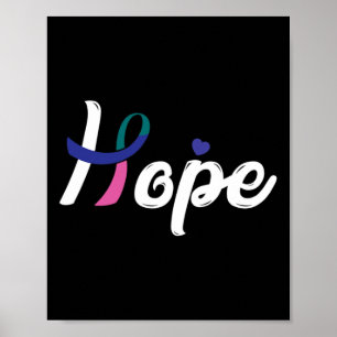 Affiche Lutte contre le cancer Ruban 9