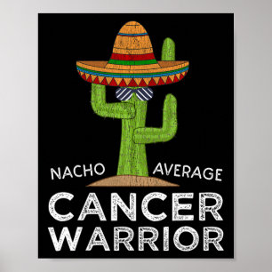 Affiche Lutte contre le cancer Soutien Funny Cancer Fighte