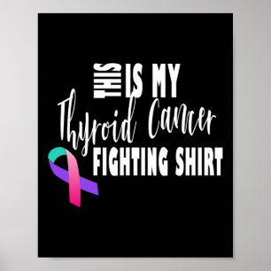 Affiche Lutte contre le cancer Thyroïde Sensibilisation au