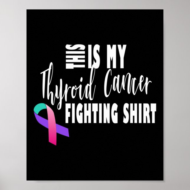 Affiche Lutte contre le cancer Thyroïde Sensibilisation au (Devant)