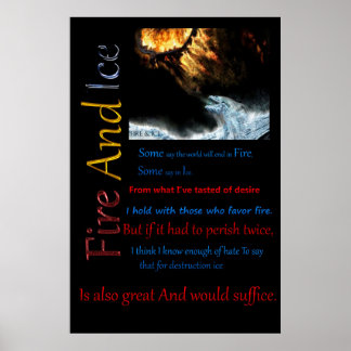 Affiche Lutte Contre Le Feu Et La Glace