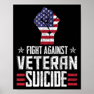 Affiche Lutte contre le suicide des vétérans Journée de se