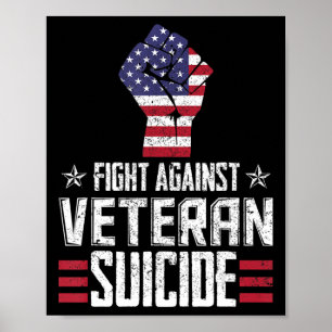 Affiche Lutte contre le suicide des vétérans Journée de se