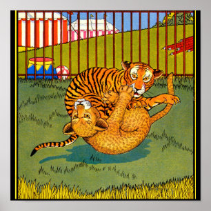 Affiche lutte contre le tigre et le léopard