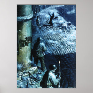 Affiche Lutte contre les incendies de rue