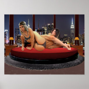 Affiche Lutte contre les penthouse Foxy