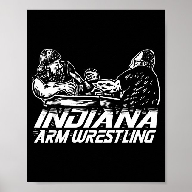 Affiche lutte de bras de l'Indiana  (Devant)
