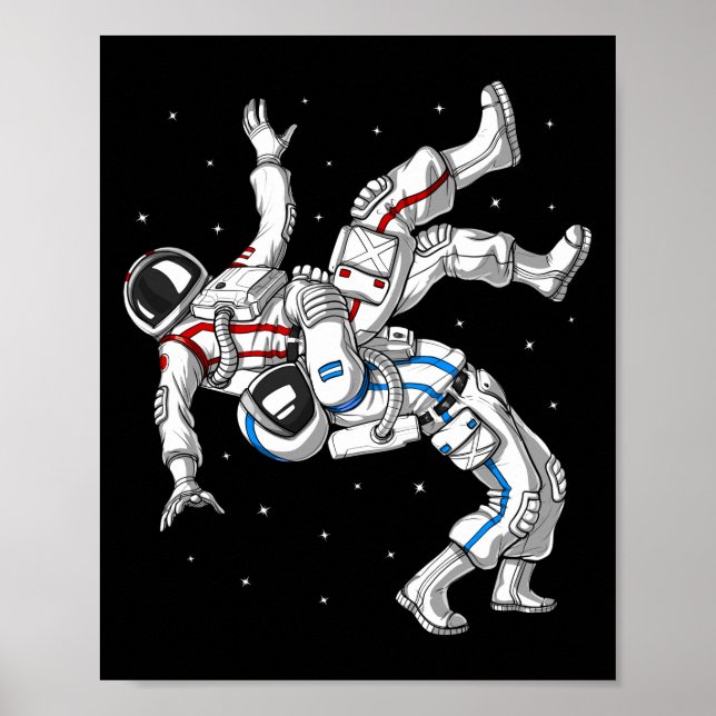 Affiche Lutte des astronautes (Devant)