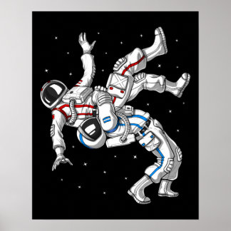 Affiche Lutte des astronautes