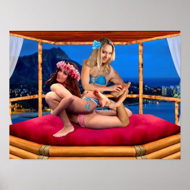 AFFICHE LUTTE FANTASTIQUE HAWAIENNE (Devant)