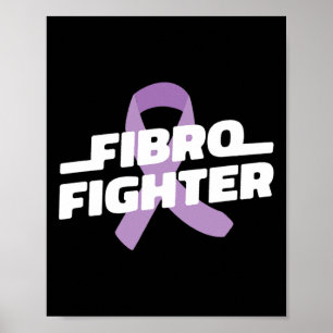 Affiche Lutte - Fibromyalgie Sensibilisation au ruban viol
