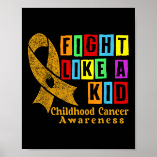 Affiche Lutter comme les enfants Action de sensibilisation