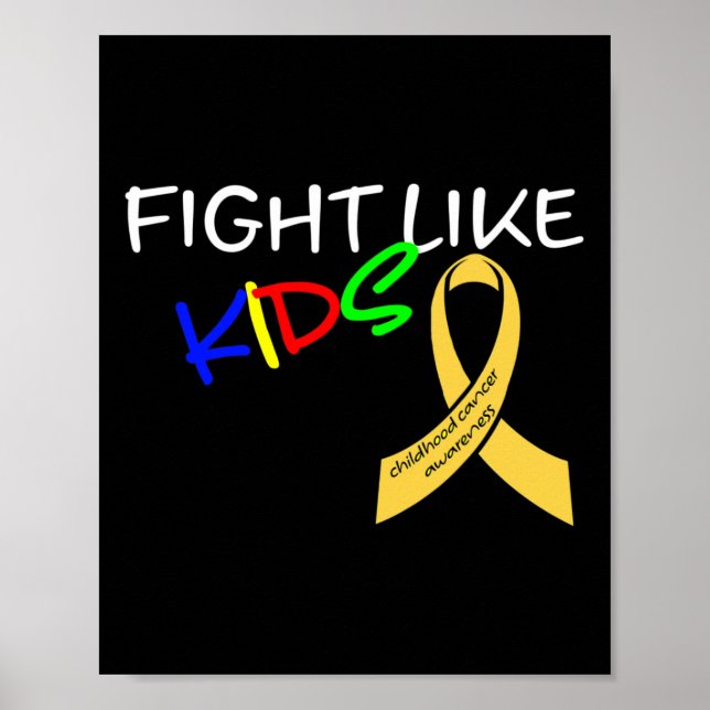 Affiche Lutter comme les enfants Mois de sensibilisation a (Devant)