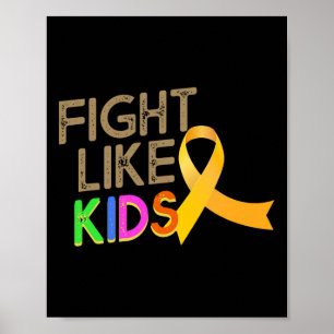 Affiche Lutter comme les enfants Mois de sensibilisation a