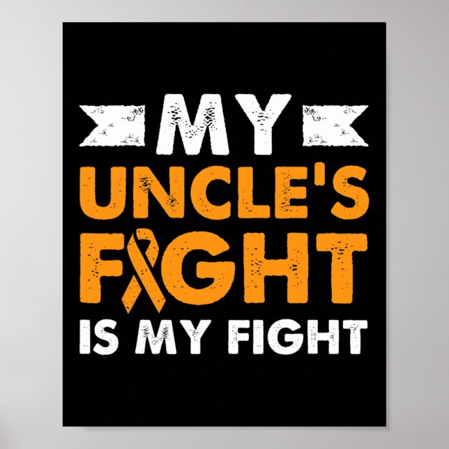 Affiche Lutter contre la leucémie chez mon oncle et lutter (Devant)