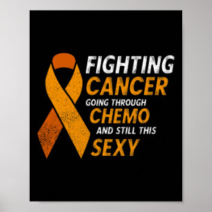 Affiche Lutter contre la leucémie du cancer sensibilisatio