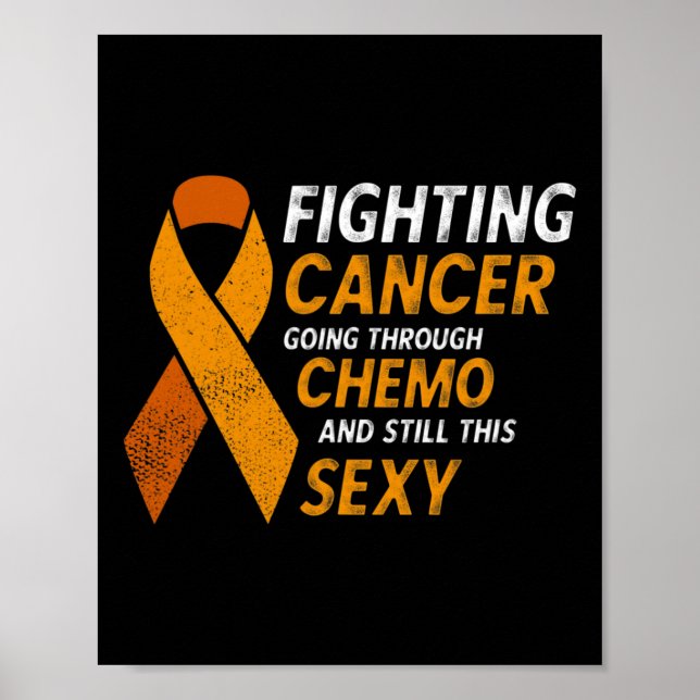Affiche Lutter contre la leucémie du cancer sensibilisatio (Devant)