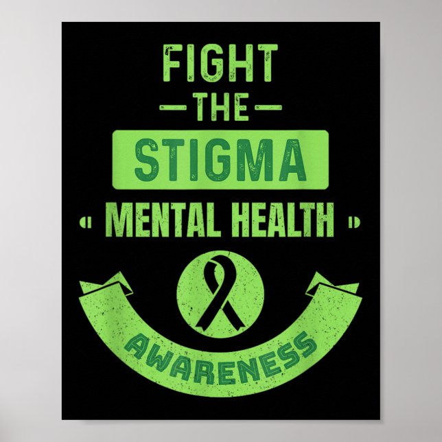 Affiche Lutter contre la Stigma Thérapeute de sensibilisat (Devant)