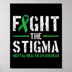 Affiche Lutter contre la stigmatisation Chemise santé ment