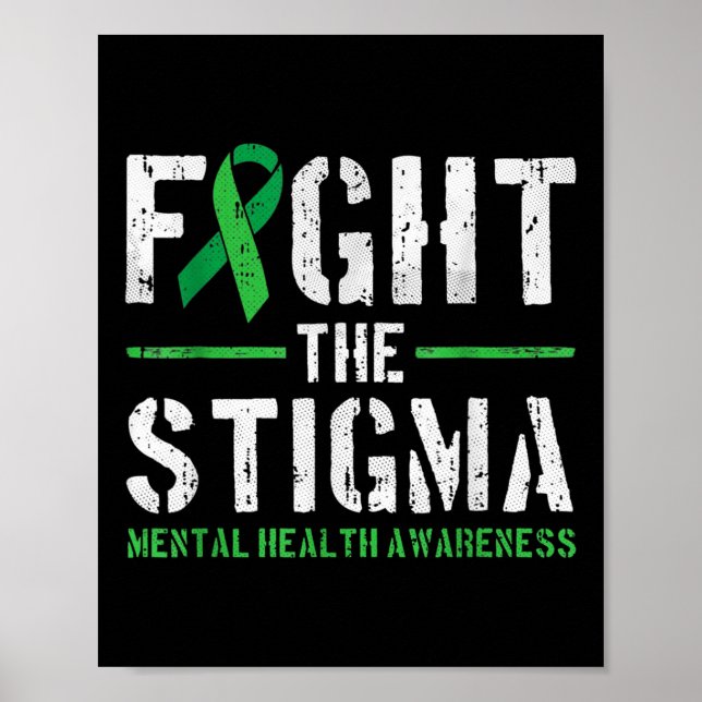 Affiche Lutter contre la stigmatisation Chemise santé ment (Devant)