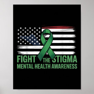 Affiche Lutter contre la stigmatisation, la santé mentale,