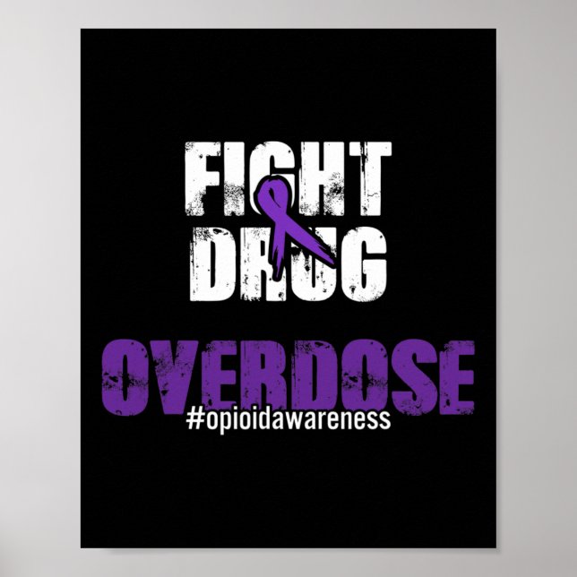 Affiche Lutter contre la surdose de drogue Sensibilisation (Devant)