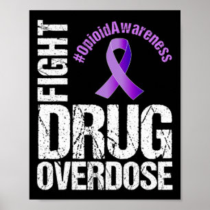 Affiche Lutter contre la surdose de drogue Sensibilisation