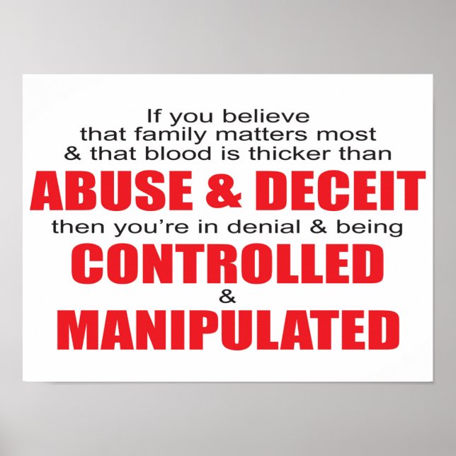 Affiche Lutter contre la tromperie en matière de violence  (Devant)