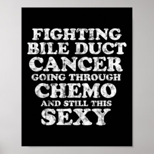 Affiche Lutter contre le cancer de la bille Chemo Y Citati