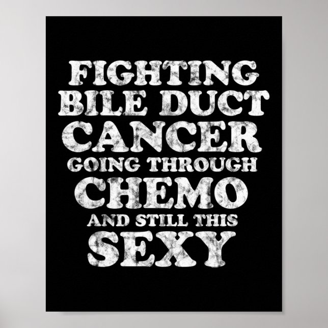 Affiche Lutter contre le cancer de la bille Chemo Y Citati (Devant)