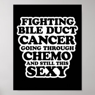 Affiche Lutter contre le cancer de la bille Chemo Y Citati
