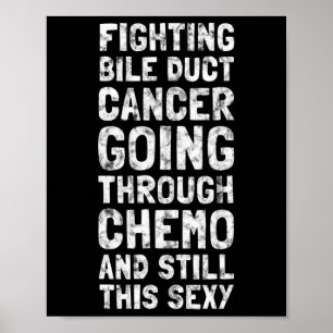 Affiche Lutter contre le cancer de la bille Chemo Y Citati