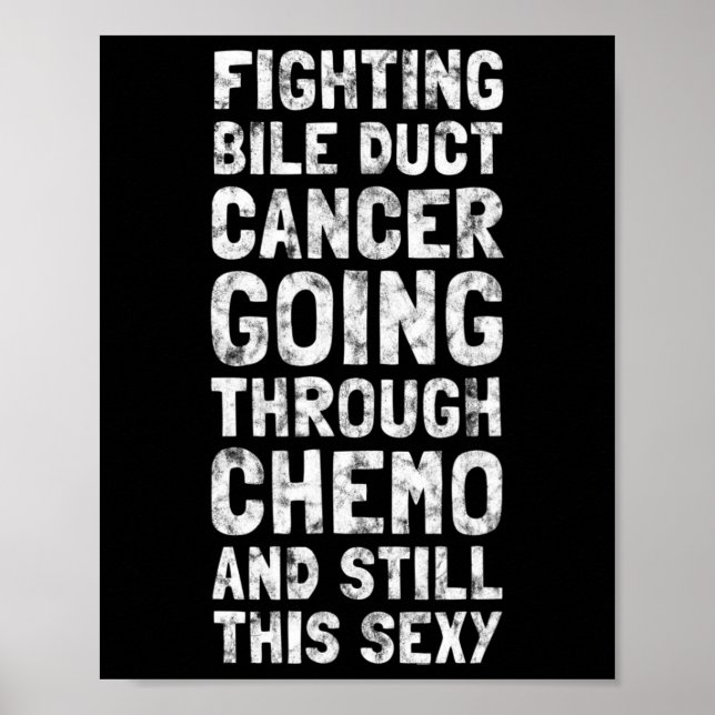 Affiche Lutter contre le cancer de la bille Chemo Y Citati (Devant)