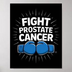 Affiche Lutter contre le cancer de la prostate Gants de bo