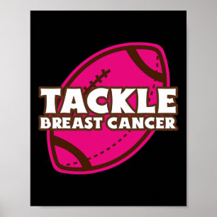 Affiche Lutter contre le cancer du sein American Football