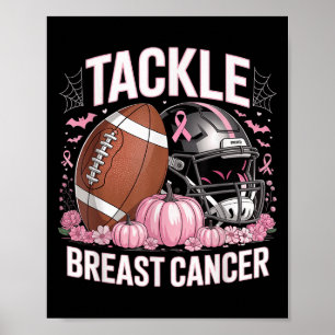 Affiche Lutter contre le cancer du sein Football Cancer du
