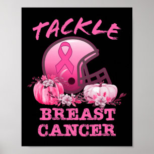 Affiche Lutter contre le cancer du sein Football Cancer du