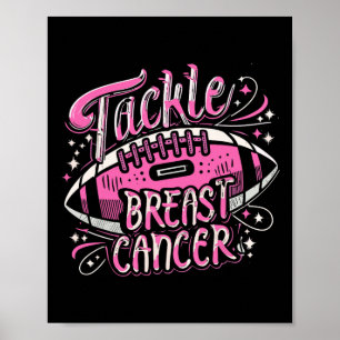 Affiche Lutter contre le cancer du sein Footll Pink Ribbon