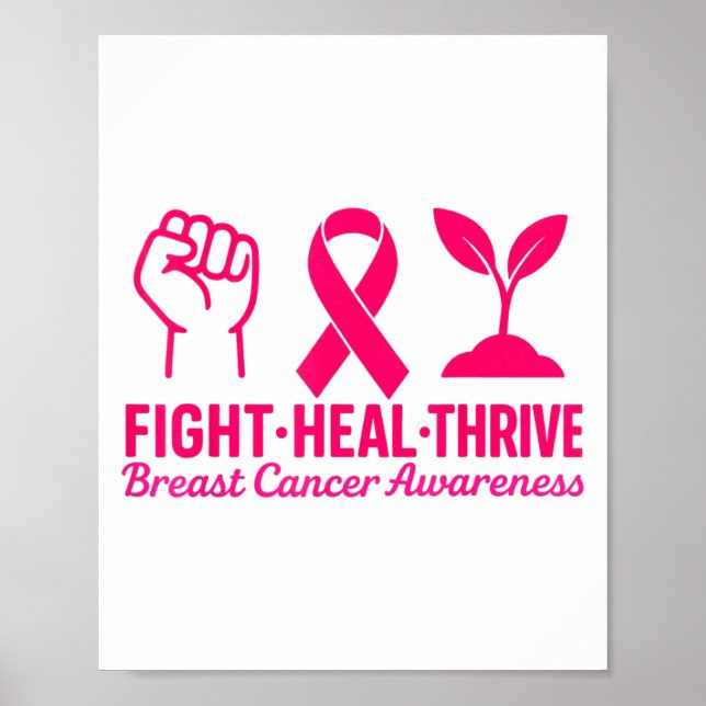 Affiche Lutter contre le cancer du sein prospérer Sensibil (Devant)